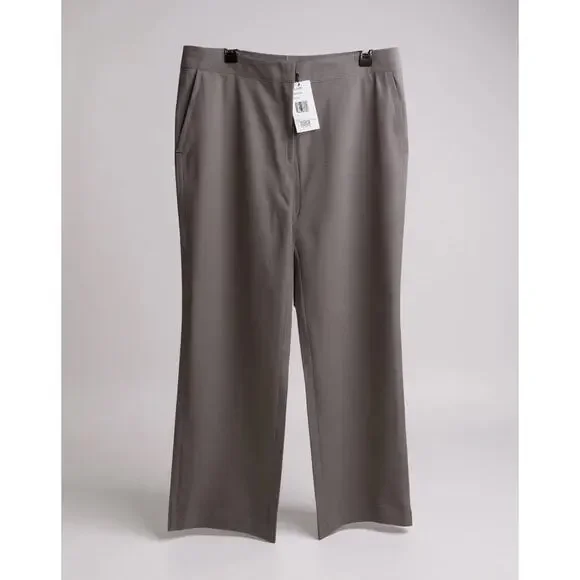 NWT Lafayette148 Trouser Wide Leg Pants Wool Blend Soapstone Size 14 H10126 - Picture 1 of 11